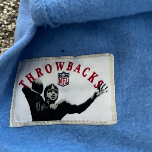 NFL Houston Oiler’s Mitchell and Ness Raglan Hoodie - Picture 4 of 4